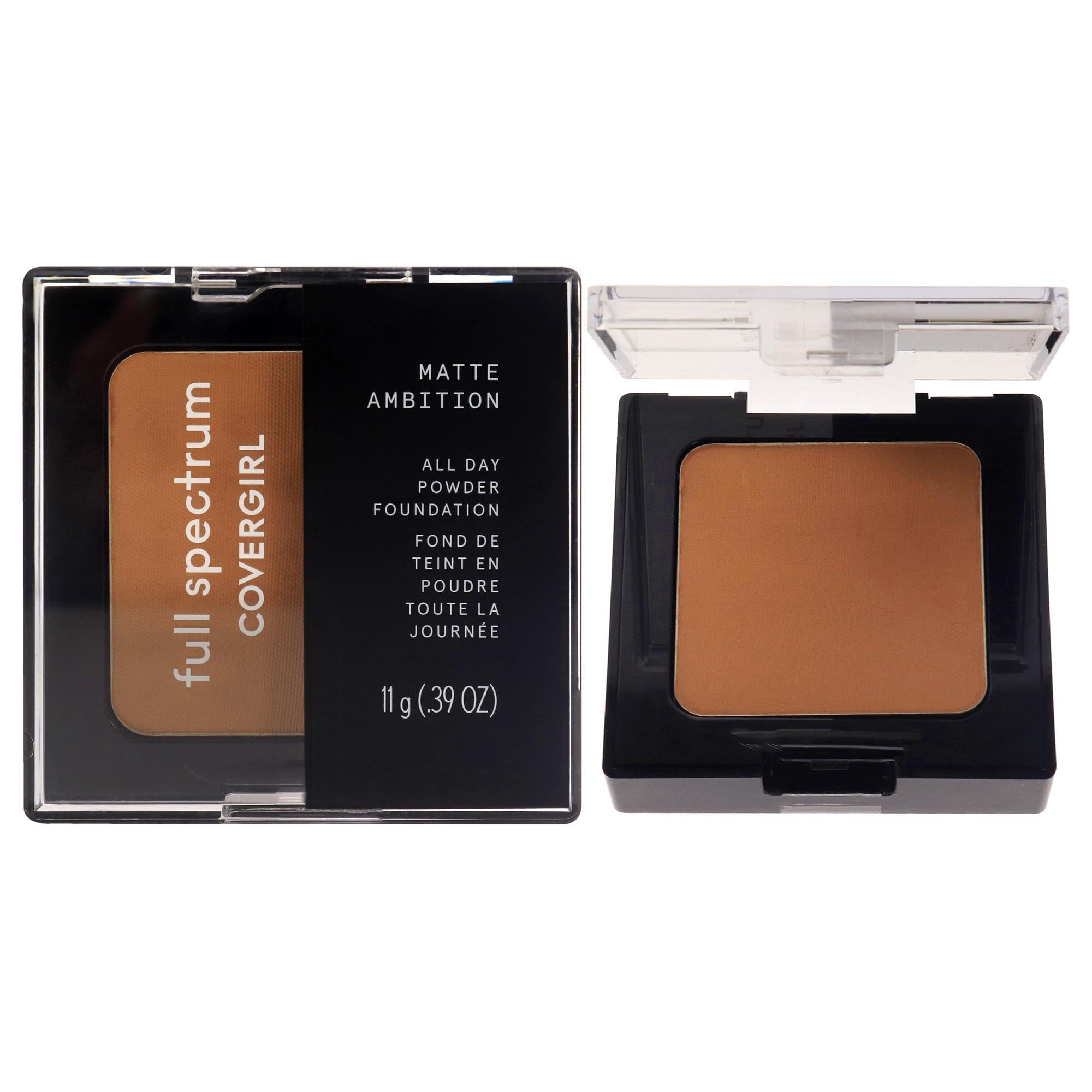 COVERGIRL Matte Ambition, All Day Powder Foundation, Medium-tan Neutral, 0.38 Ounce